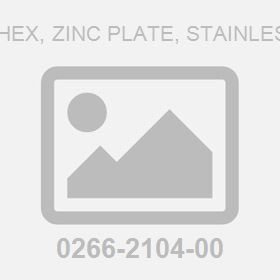 M 3.0Dx 2.4H Hex, Zinc Plate, Stainless Steel Nut